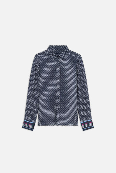 Chemise Cessy1 bleu marine femme