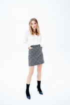 Jasmine skirt electric blue woman