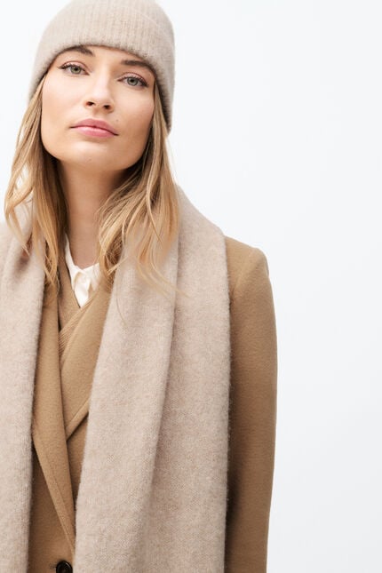 Écharpe Meluxa marron clair femme