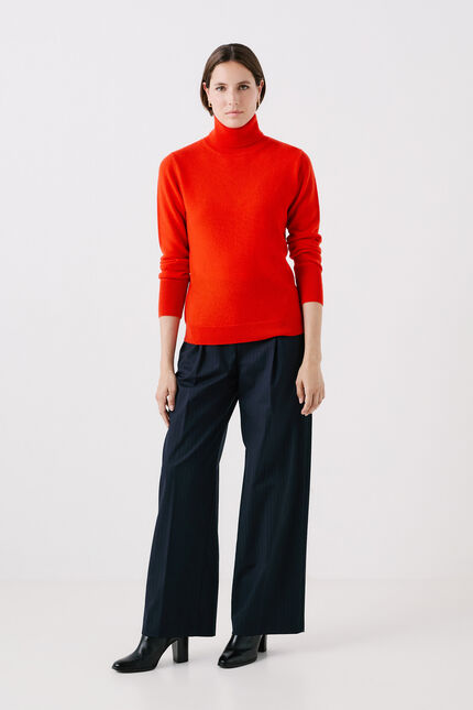 Maglione dylan b 100% cashmere arancio donna