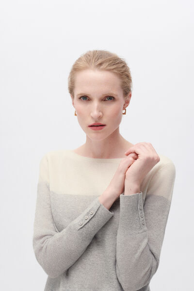 Pull zoe gris clair femme