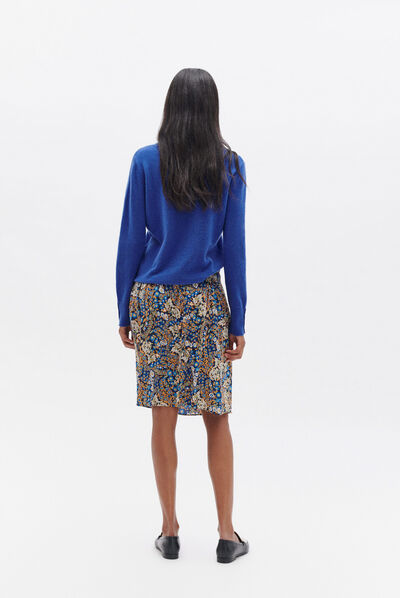 pull magda bleu electrique femme