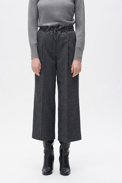 Pantalon primo gris fonce femme