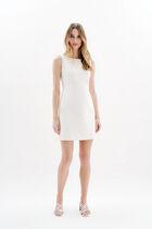 Rsoline dress ecru woman