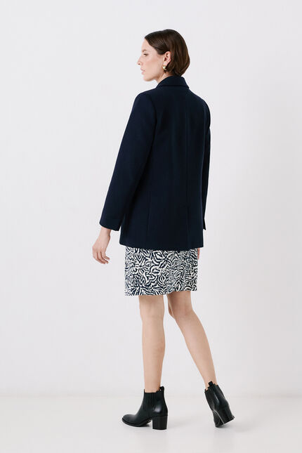 Veste versant bleu marine femme