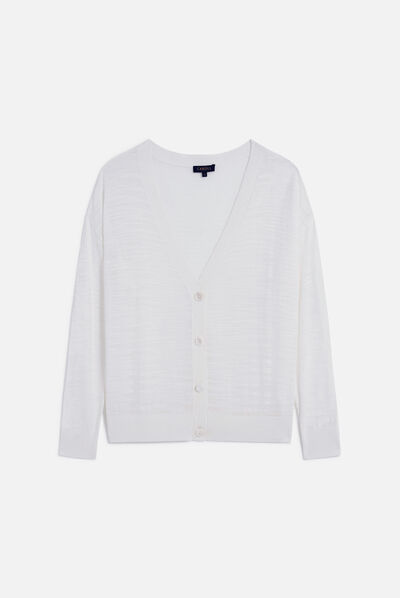 Gilet mizia blanc femme