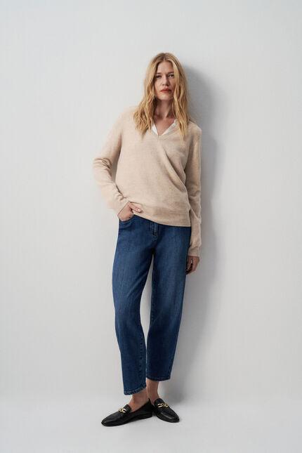 Pull marianne2 100 % cachemire beige femme