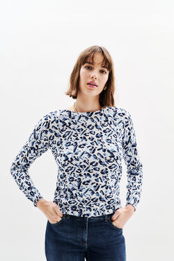 Pull Mlukas bleu femme