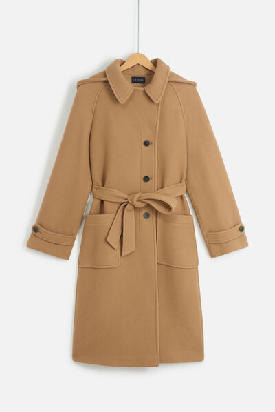 manteau quentin camel femme
