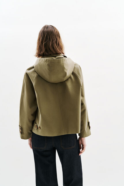 Manteau Gaya vert kaki femme