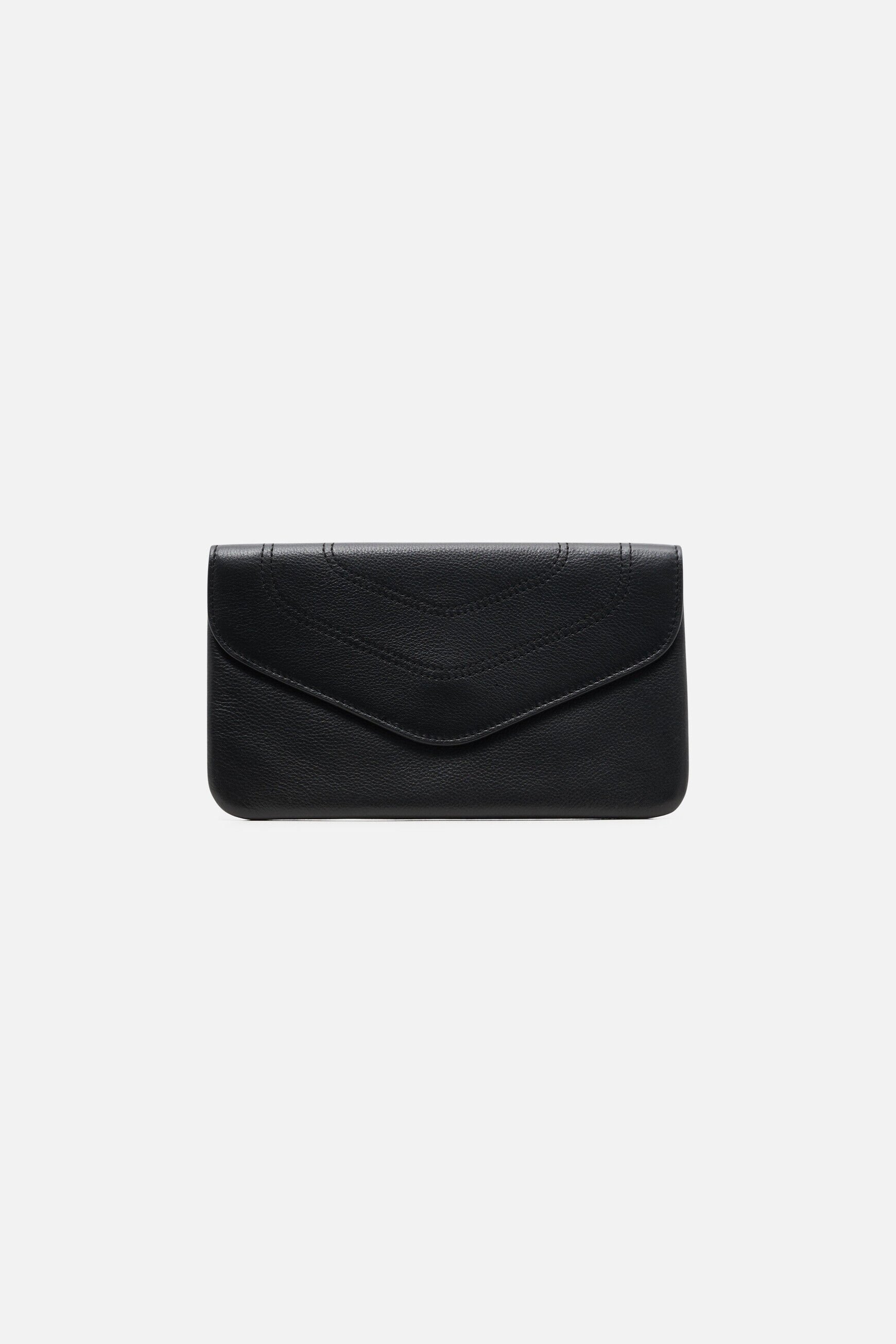 Petite maroquinerie shania cuir naturel noir femme