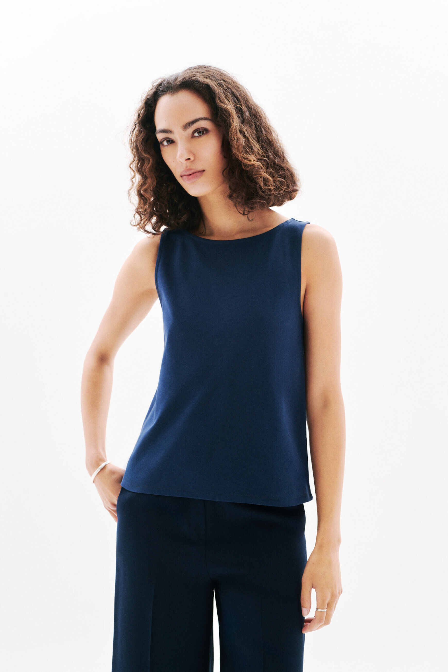 T-shirt Tdriss bleu marine femme