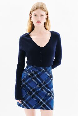 Jupe Japoline bleu electrique femme