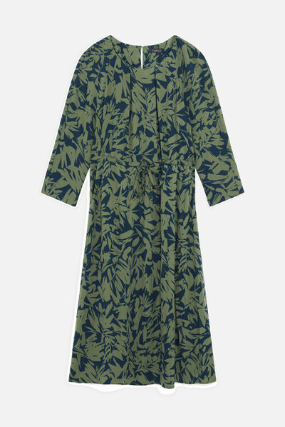Robe roulia vert clair femme