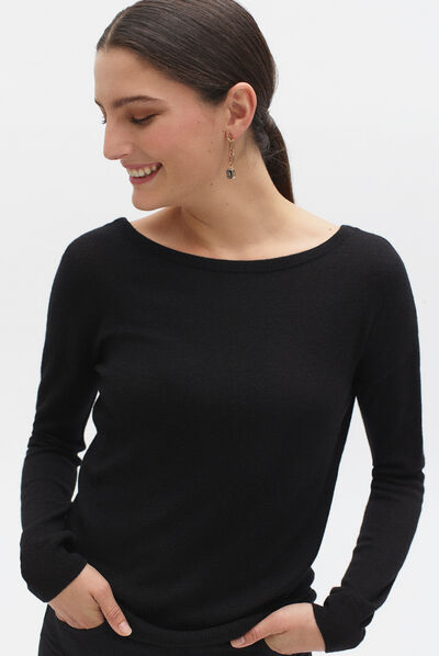 pull lilia noir femme