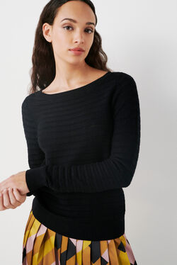 Pull marion noir femme