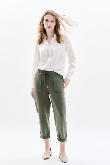 pantalon ignace vert kaki femme