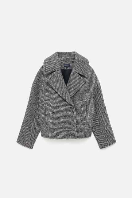 Manteau grisby gris femme