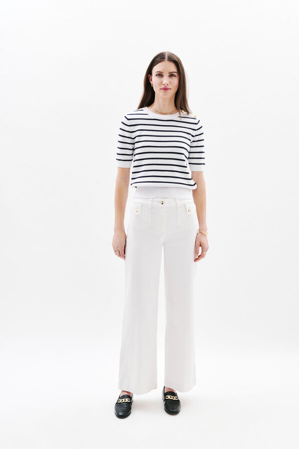 Pantalón Pietro blanco mujer