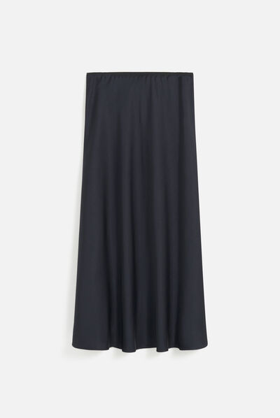 Jupe jalentina bleu marine femme