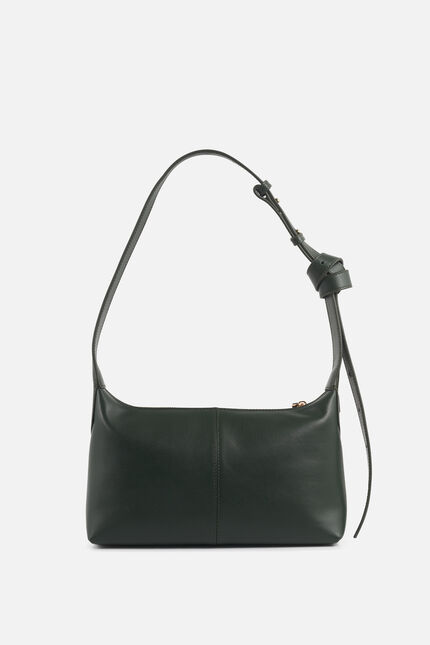 Sac Soa en cuir naturel vert kaki femme