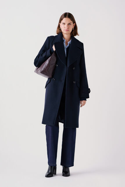 Manteau Marin bleu marine femme