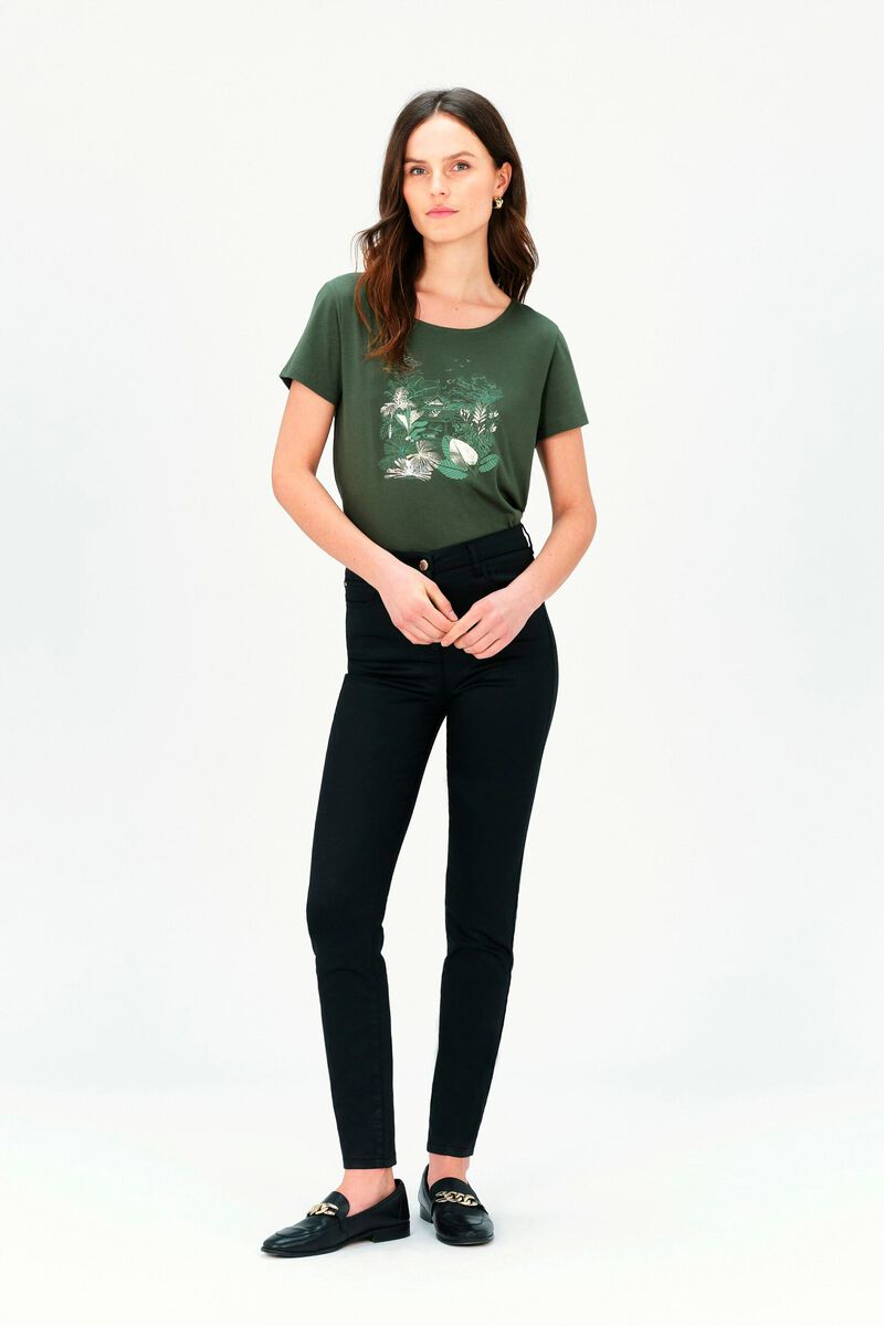 T-shirt Toutes à l'école Taxime house khakigroen vrouw