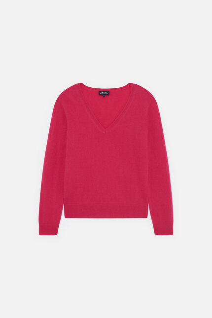 marianne2 100% cashmere sweater raspberry pink woman