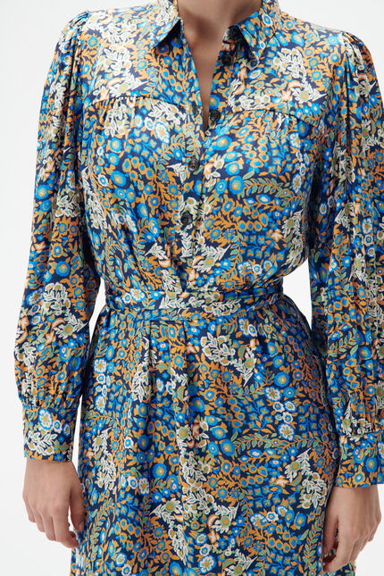 Robe amanda bleu electrique femme