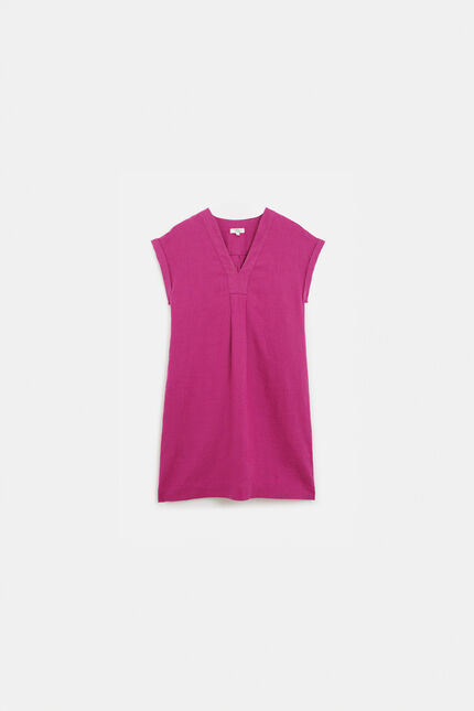 robe mirabellebis 100% lin violet femme