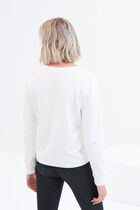 Ines sweatshirt ivory woman