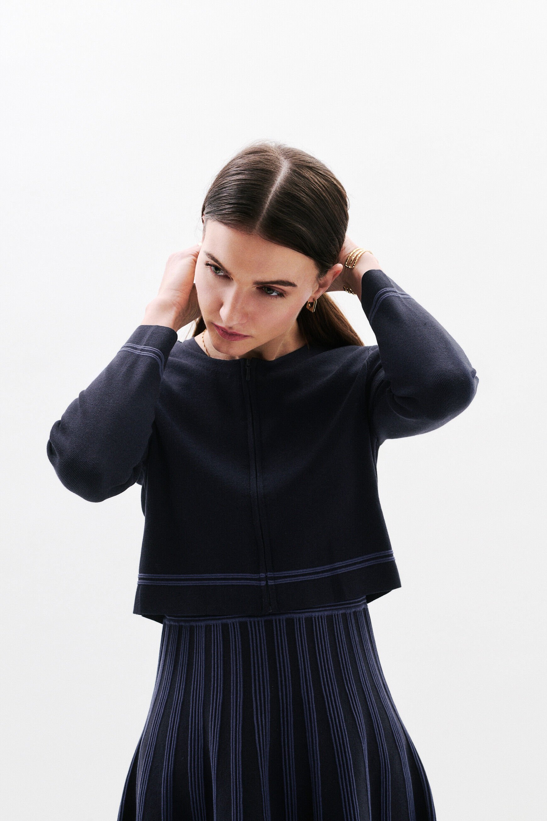 Veste Msoleil bleu marine femme