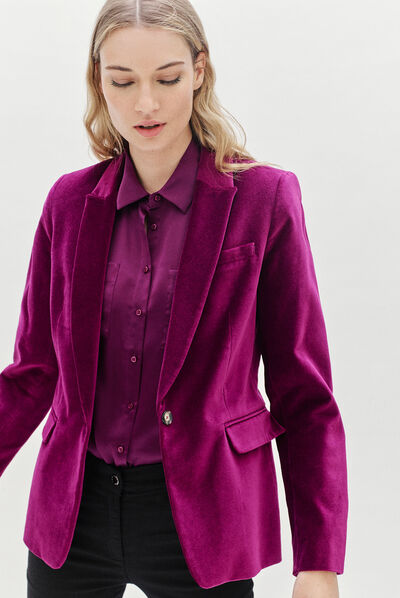 blazer aurora prune femme