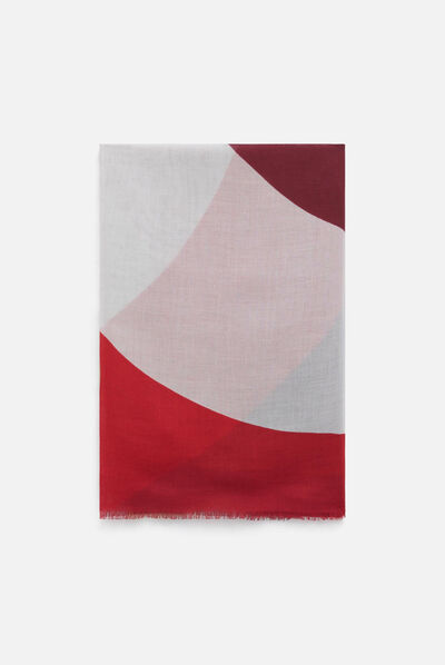 Foulard arcadia rouge femme