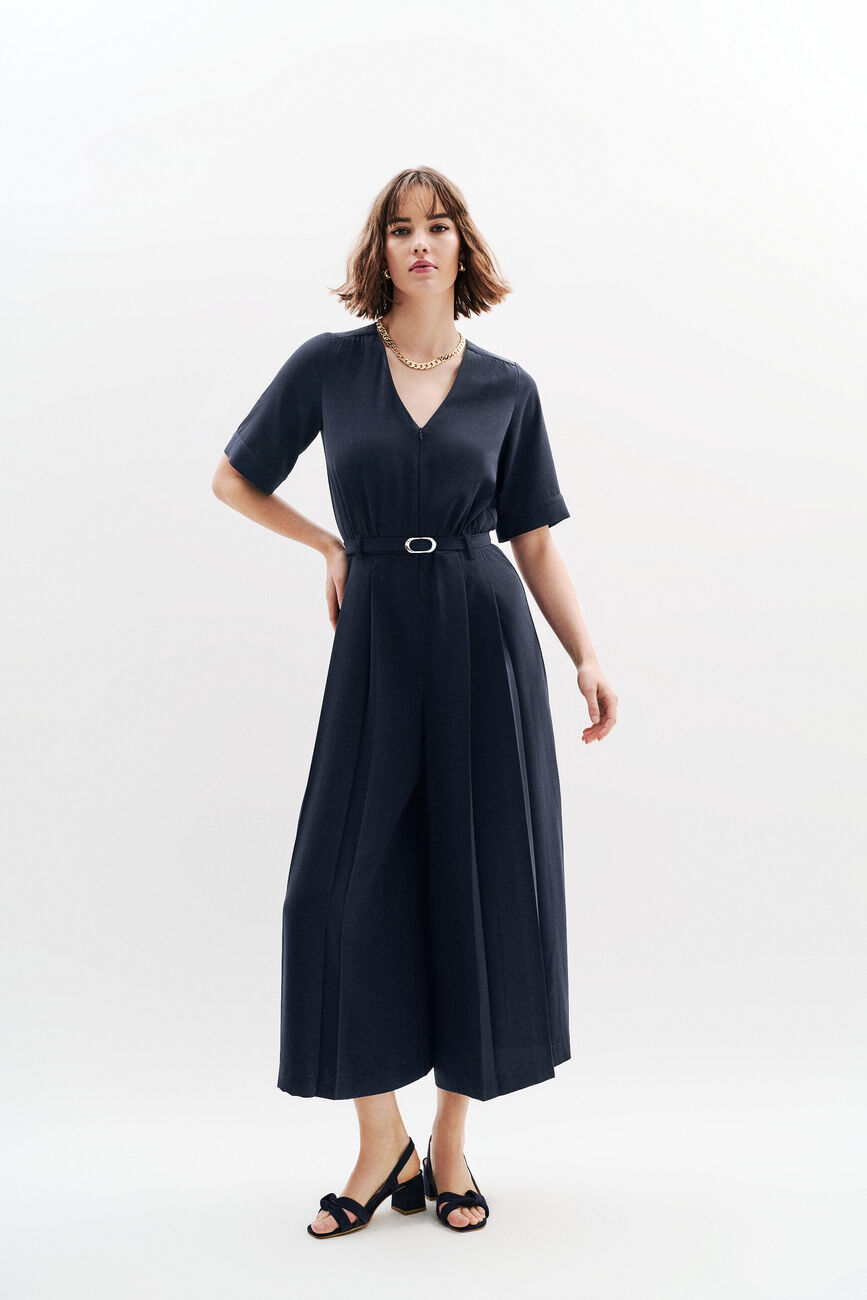 Combinaison Cpinceau bleu marine femme