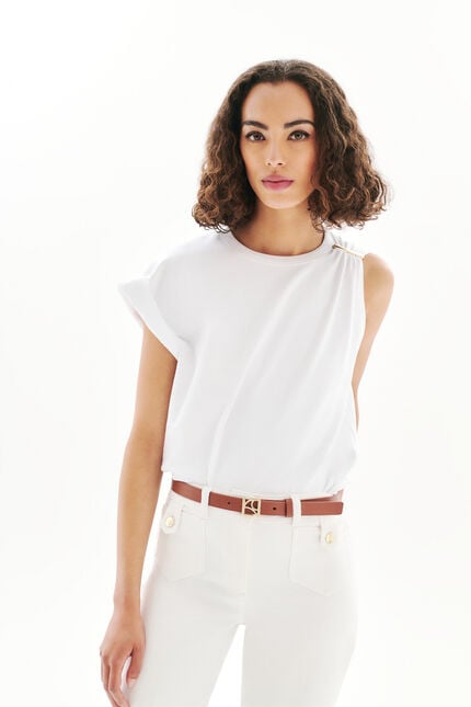 Tlouane T-shirt wit vrouw