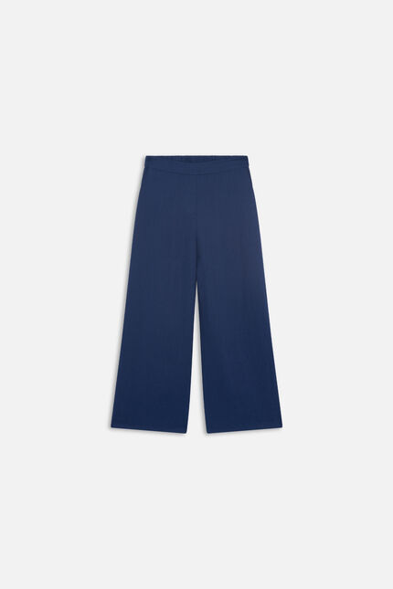 Pantalón Pandi 100% lino azul marino mujer