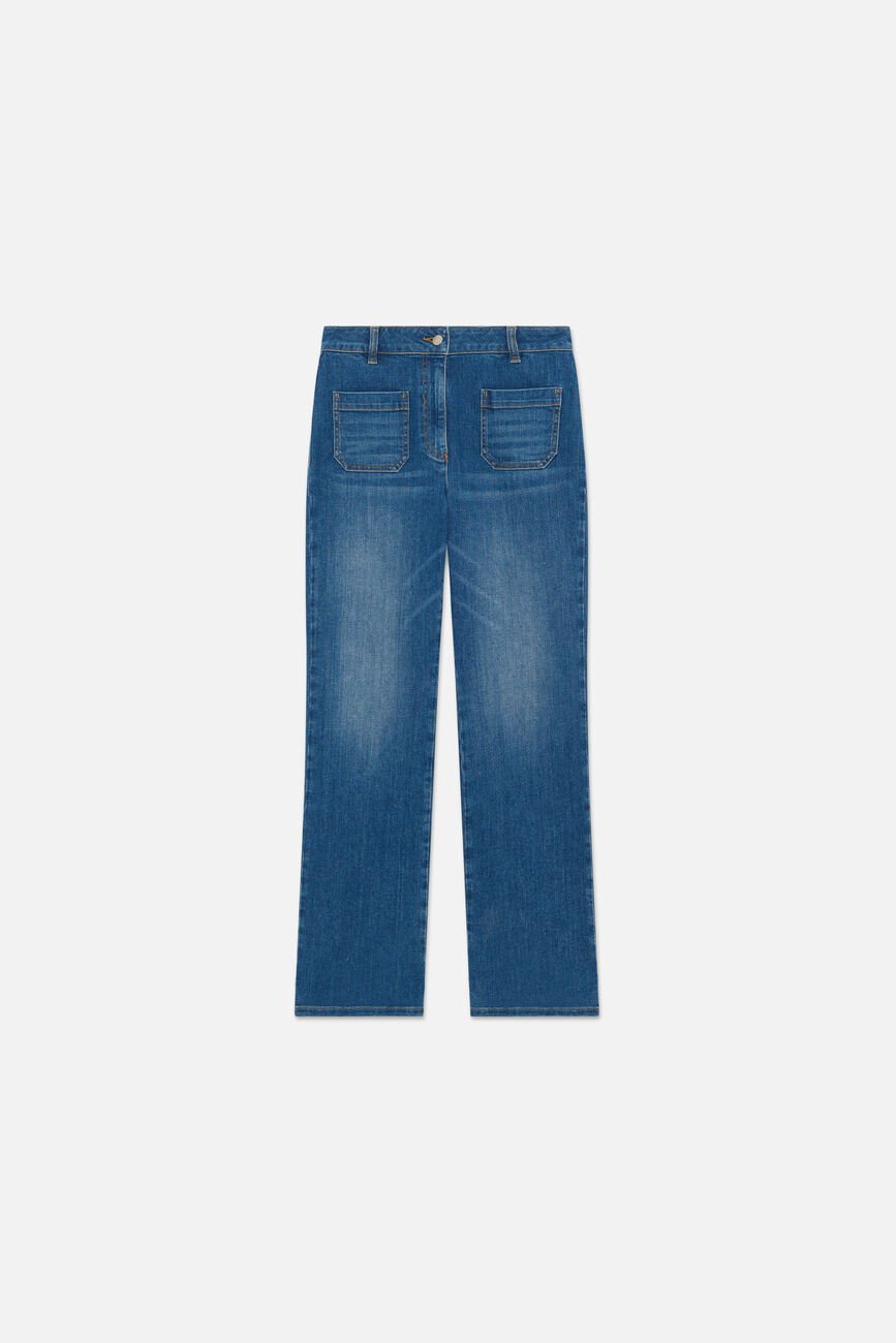 Pantalon pelley denim denim stone femme