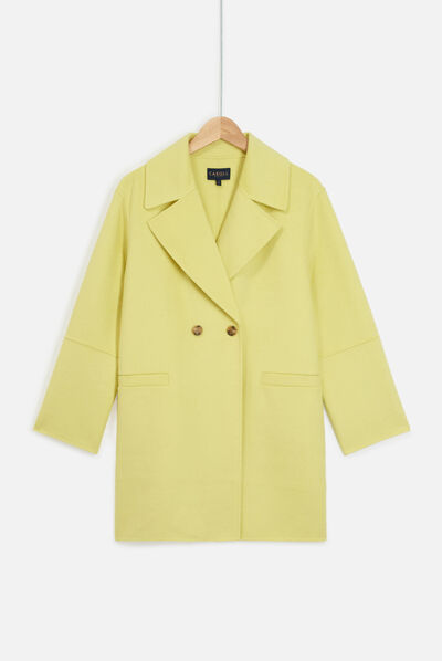 Abrigo William amarillo limón mujer