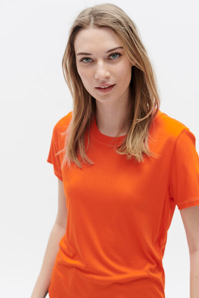 tshirt anna orange femme