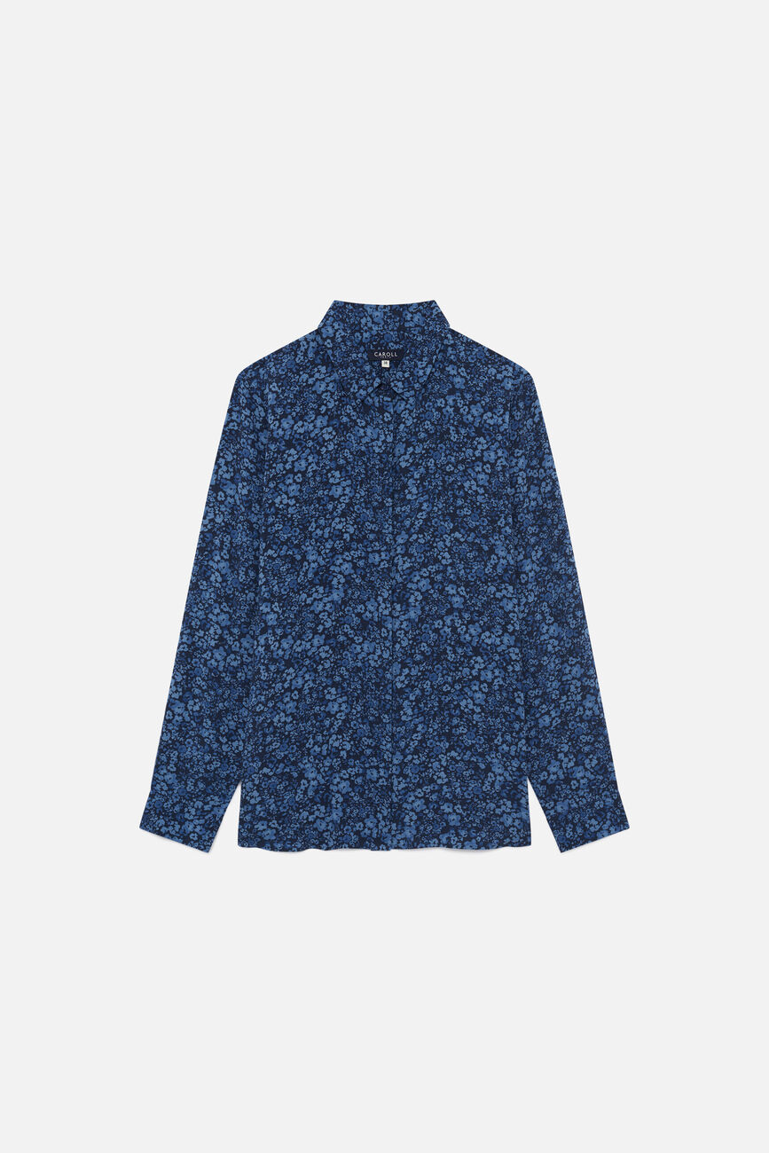 Camisa Jamie azul-marinho mulher