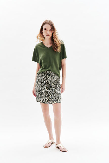 T-shirt Tmiguel vert kaki femme