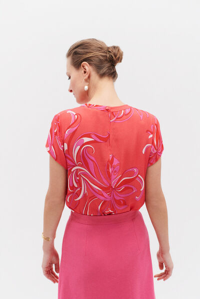 Blusa Gracie rosso donna