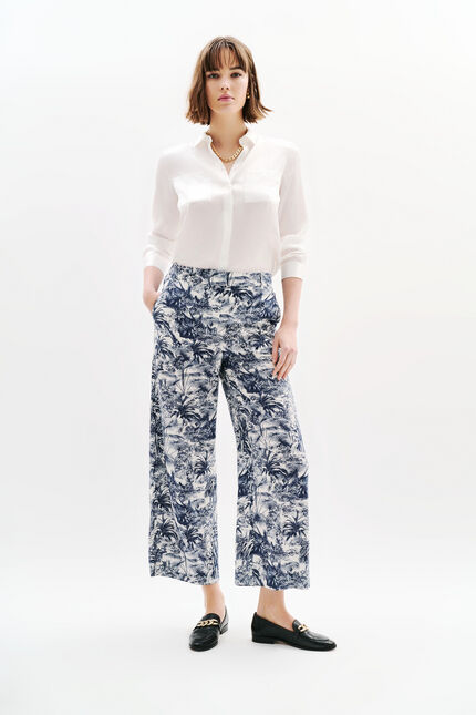 Pantalón Panda3 blanco mujer