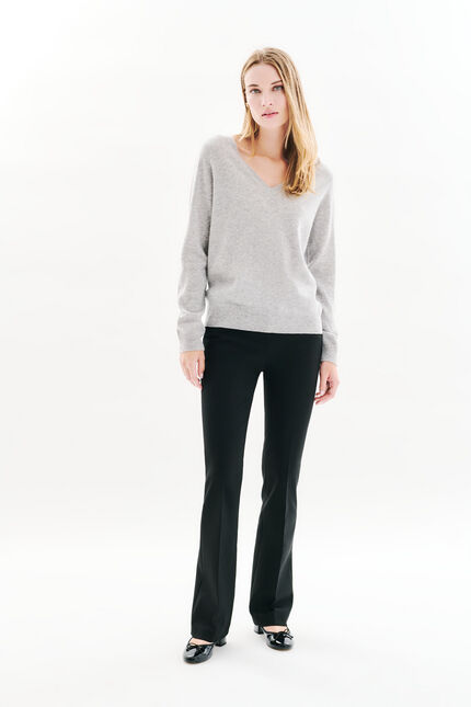 maglione marianne2 100% cachemire grigio donna