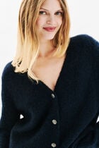 Mdonatella cardigan navy blue woman