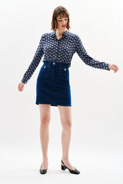 Jupe Jietro denim double stone femme