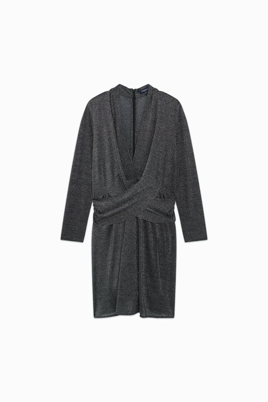 Vestido Rmindy cinzento prata mulher