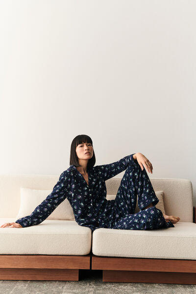 Pyjama axel bleu marine femme