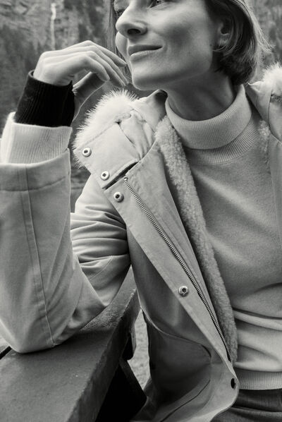 Parka galaska beige femme